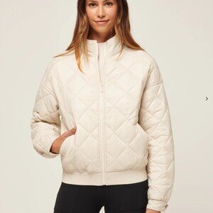 NWOT Travis Mathew Lights At Night Quilted Jacket in Pumice Stone i Size L